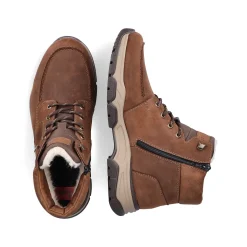 Rieker Men'S Corded Boots Cinnamon Brown