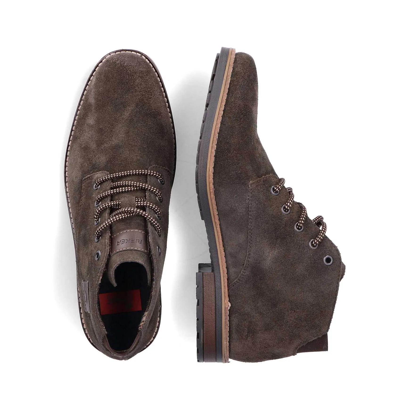 Rieker Men'S Corded Boots, Nut Brown