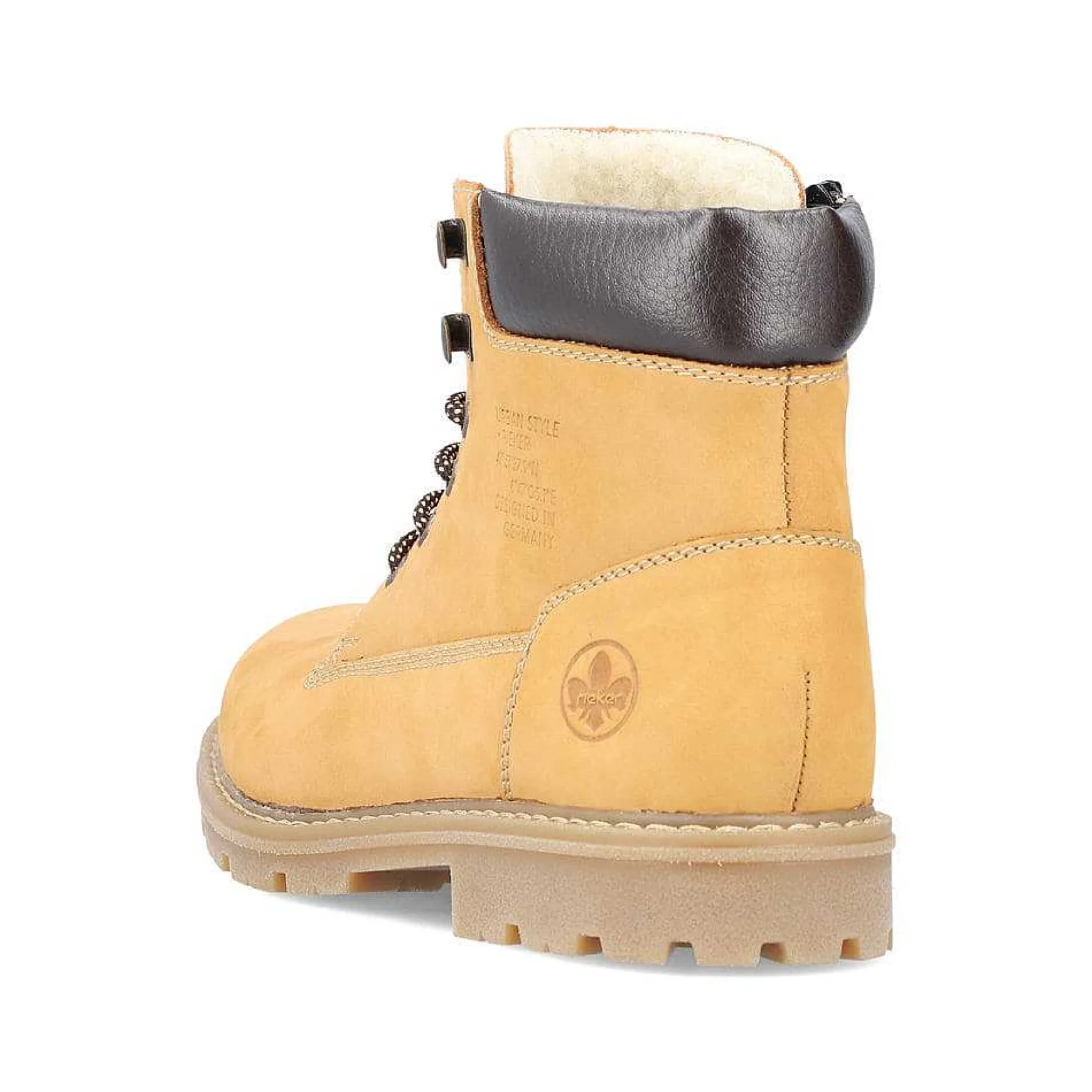Rieker Men'S Corded Boots Golden Yellow