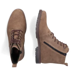 Rieker Men'S Corded Boots Sand Brown