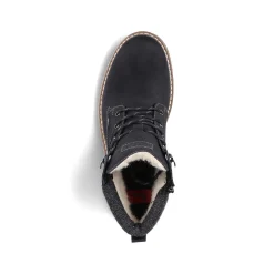 Rieker Men'S Corded Boots Deep Black