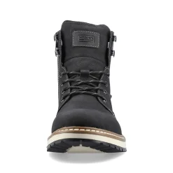 Rieker Men'S Corded Boots Deep Black