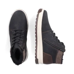 Rieker Men'S Corded Boots Asphalt Black