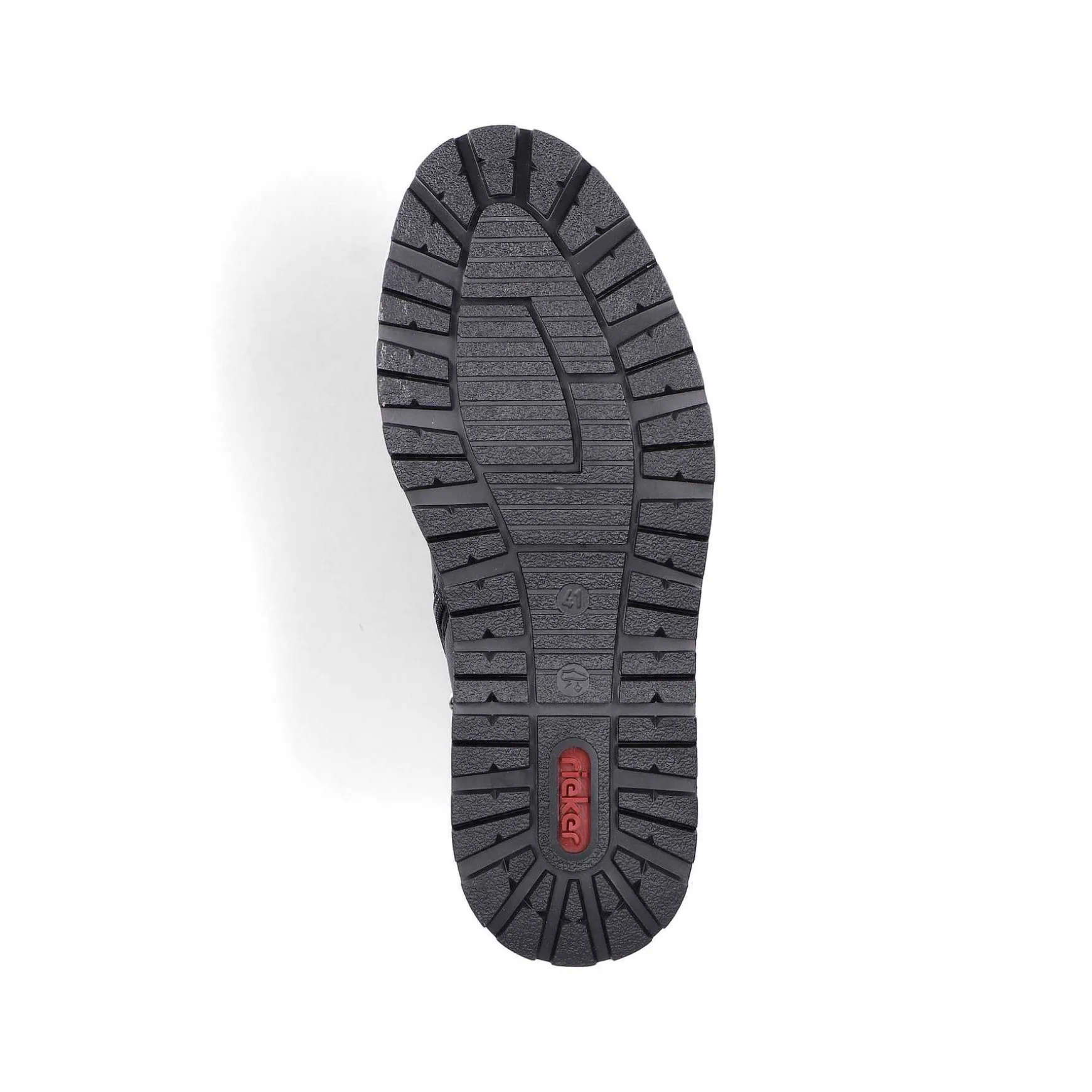 Rieker Men'S Corded Boots Graphite Black