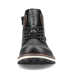 Rieker Men'S Corded Boots Graphite Black