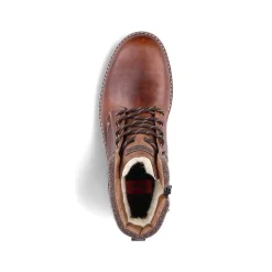 Rieker Men'S Corded Boots Chestnut Brown