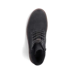 Rieker Men'S Corded Boots Asphalt Black