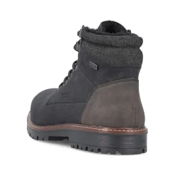 Rieker Men'S Corded Boots Asphalt Black