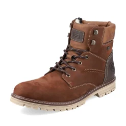 Rieker Men'S Corded Boots Nougat Brown