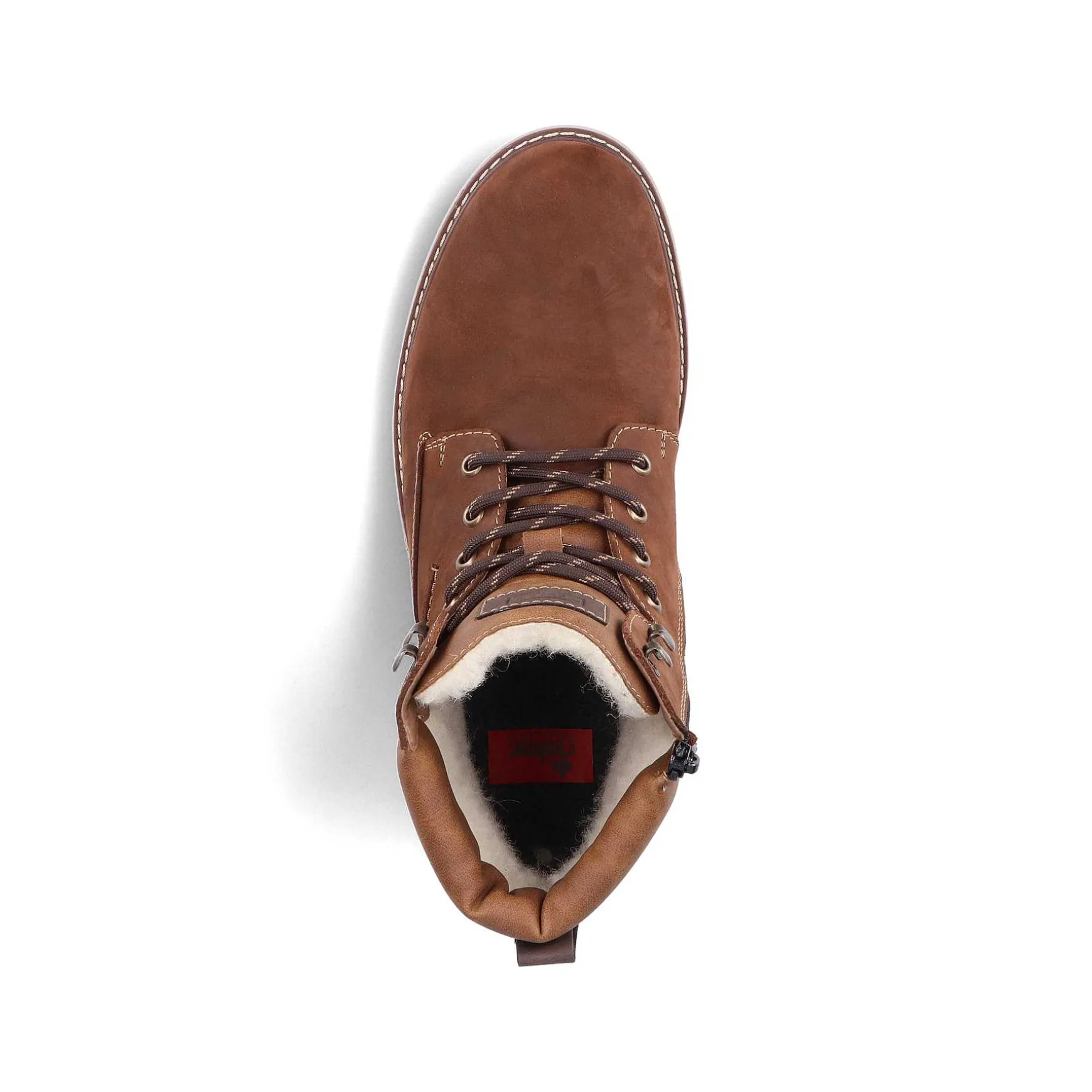 Rieker Men'S Corded Boots Nougat Brown