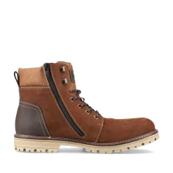 Rieker Men'S Corded Boots Nougat Brown