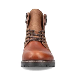 Rieker Men'S Corded Boots Caramel Brown