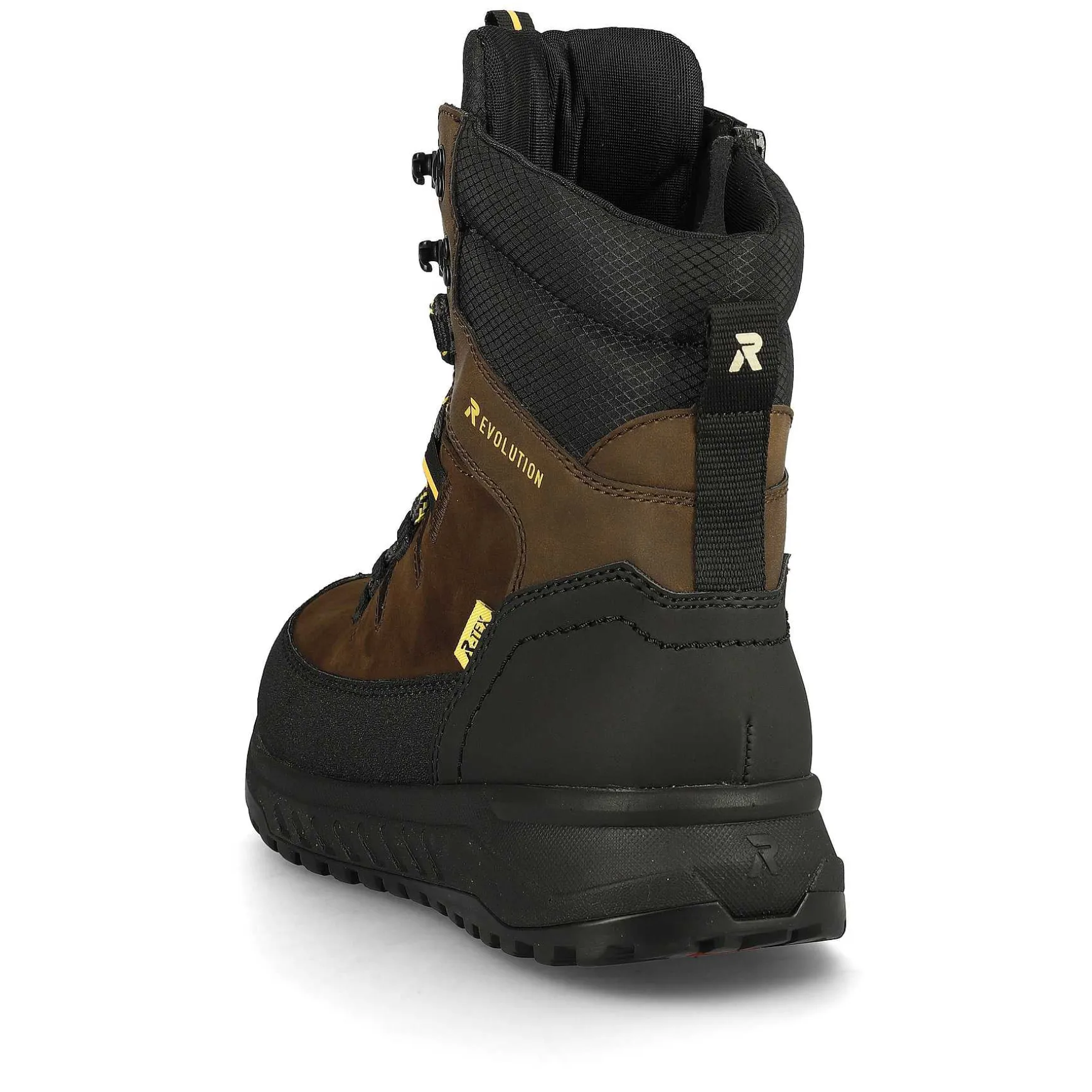 Rieker Men'S Corded Boots Nut-Brown Deep-Black