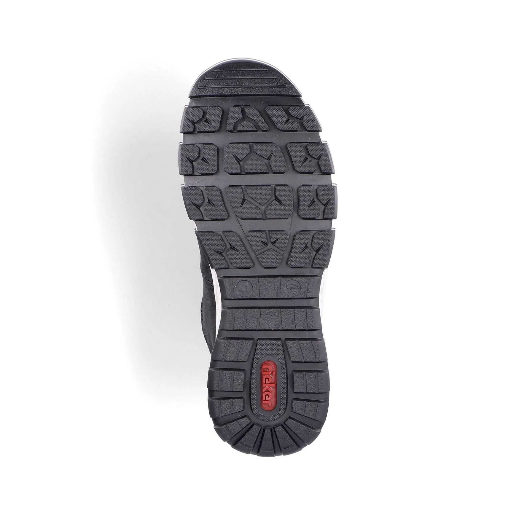 Rieker Men'S High Sneaker Black-Brown