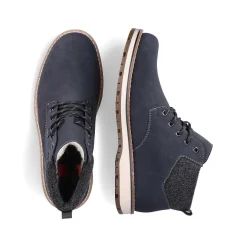 Rieker Men'S Laced Boots Pacific Blue