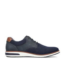 Rieker Men'S Laced Shoes Azure Blue