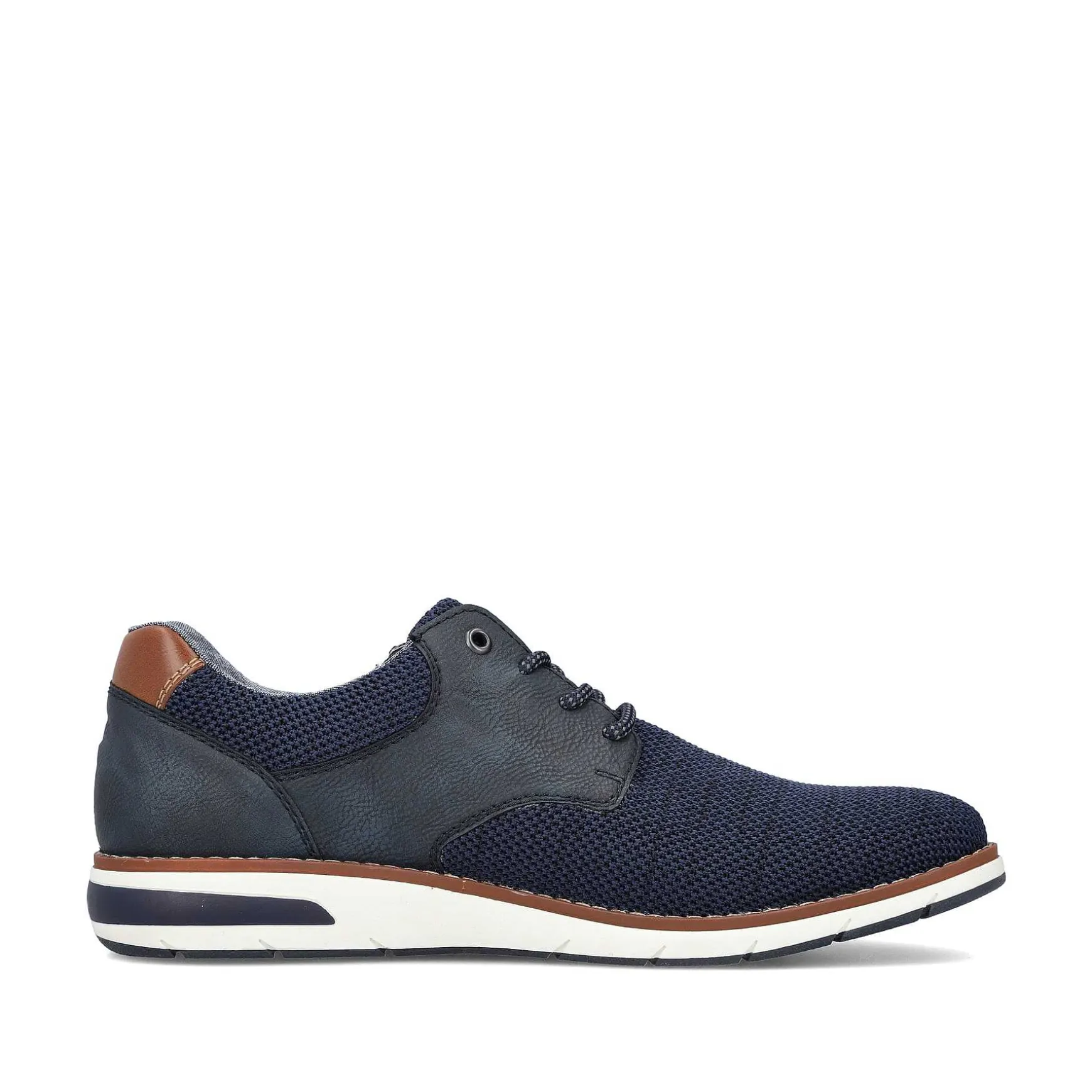 Rieker Men'S Laced Shoes Azure Blue