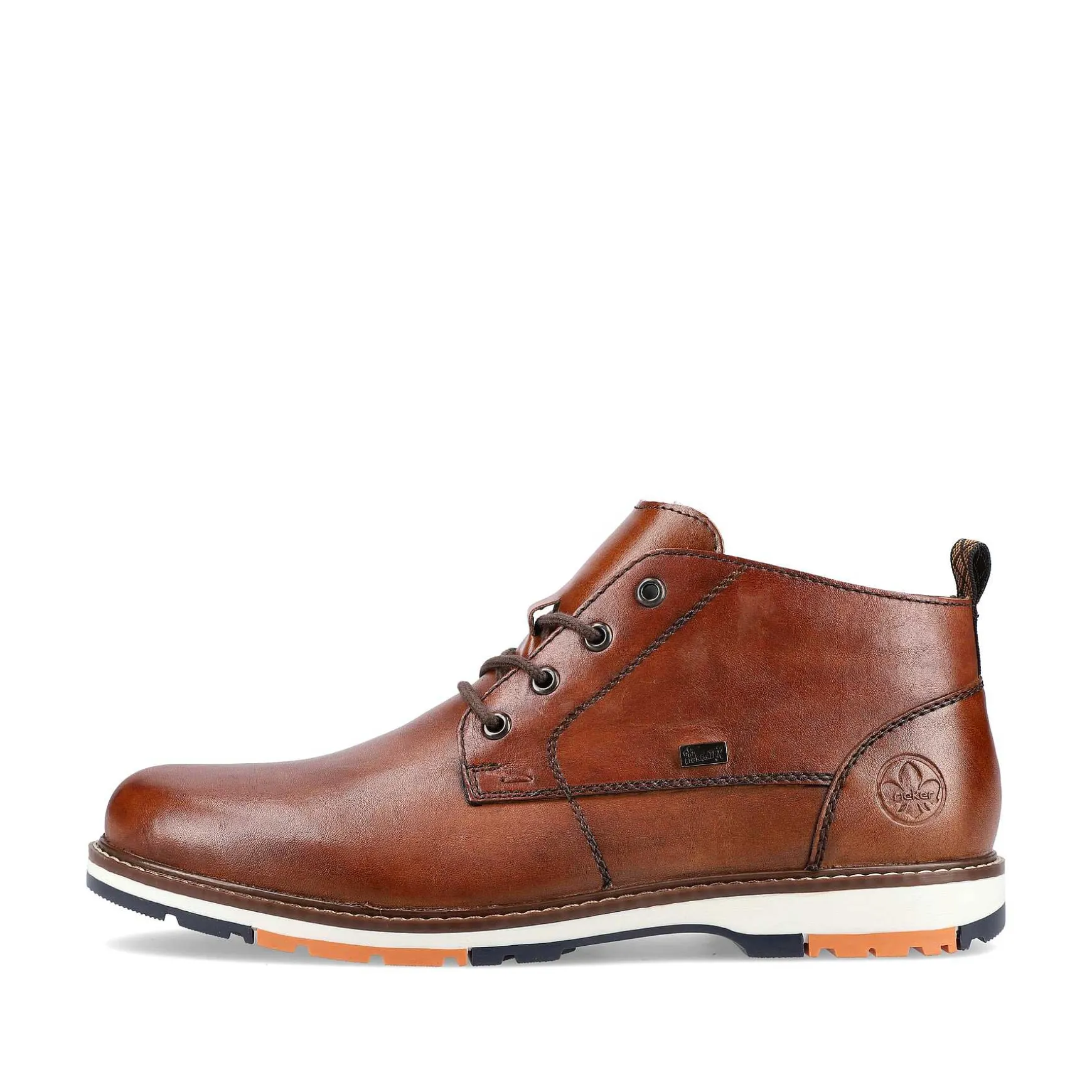 Rieker Men'S Lace-Up Shoes Caramel Brown