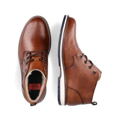 Rieker Men'S Lace-Up Shoes Caramel Brown