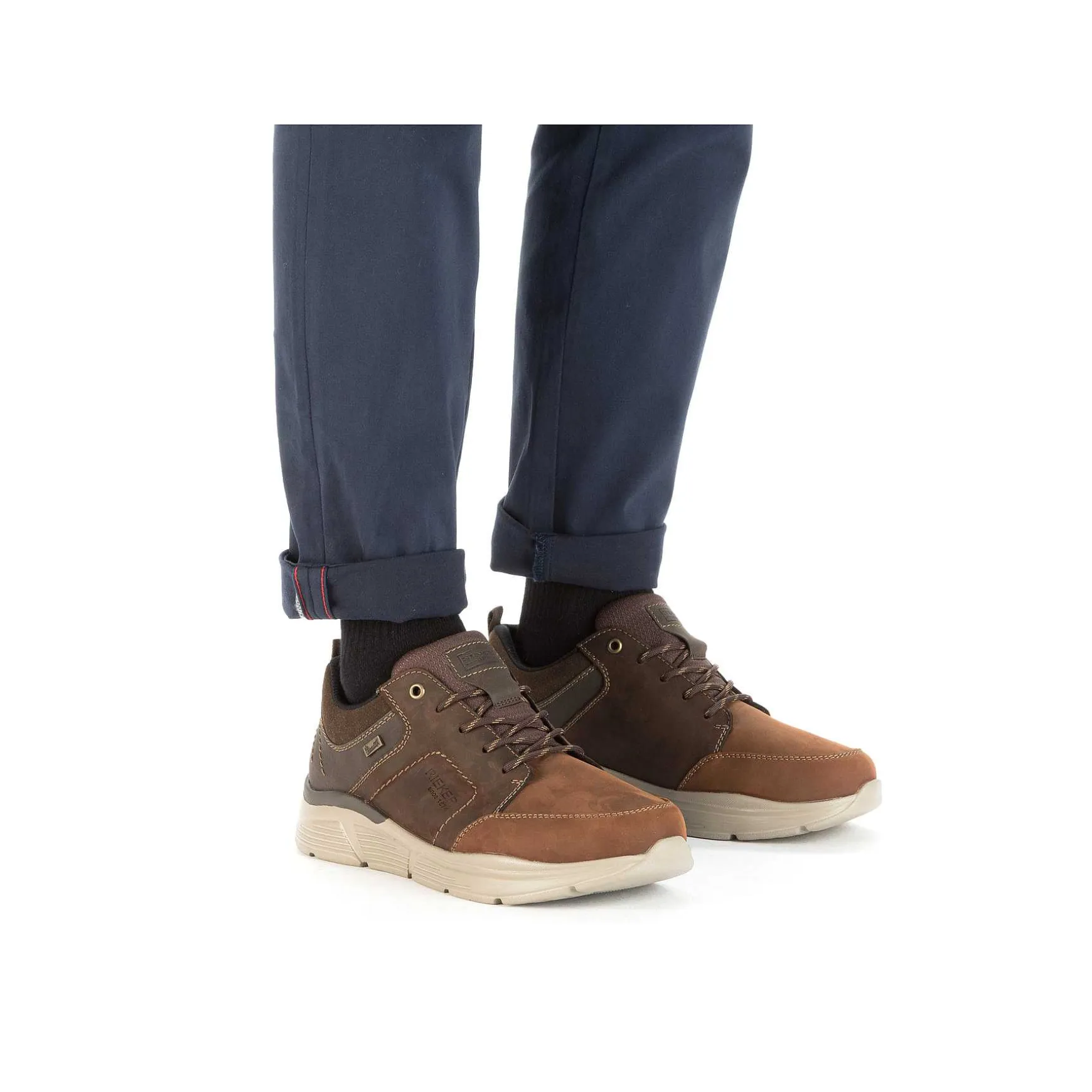 Rieker Men'S Lace-Up Shoes Fox Brown