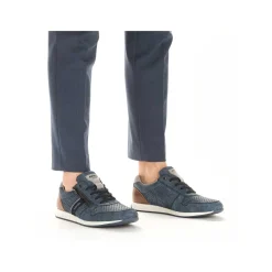 Rieker Men'S Lace-Up Shoes Sky Blue