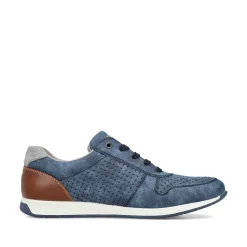 Rieker Men'S Lace-Up Shoes Sky Blue