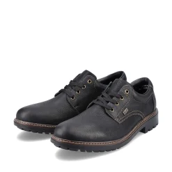 Rieker Men'S Lace-Up Shoes Jet Black