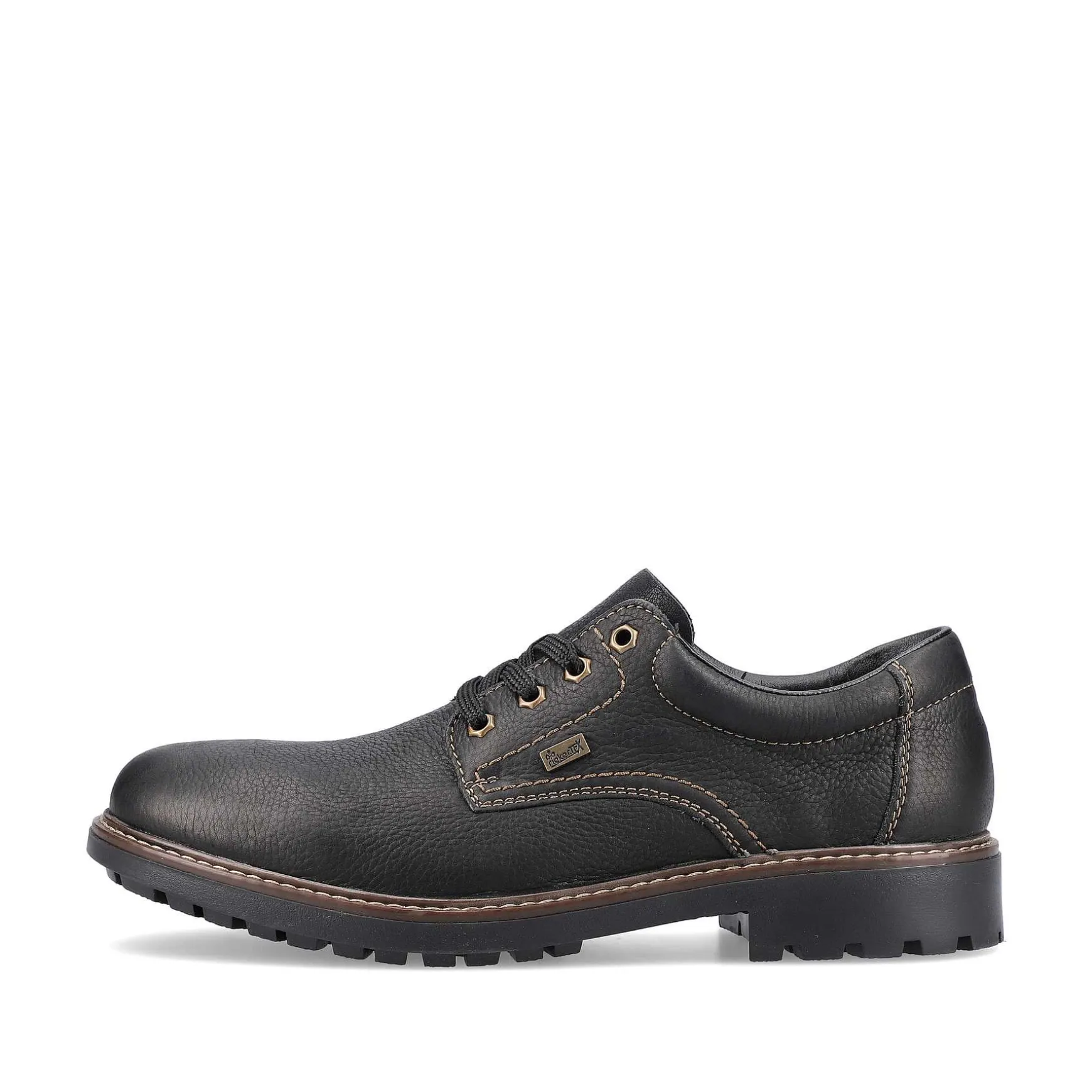 Rieker Men'S Lace-Up Shoes Jet Black