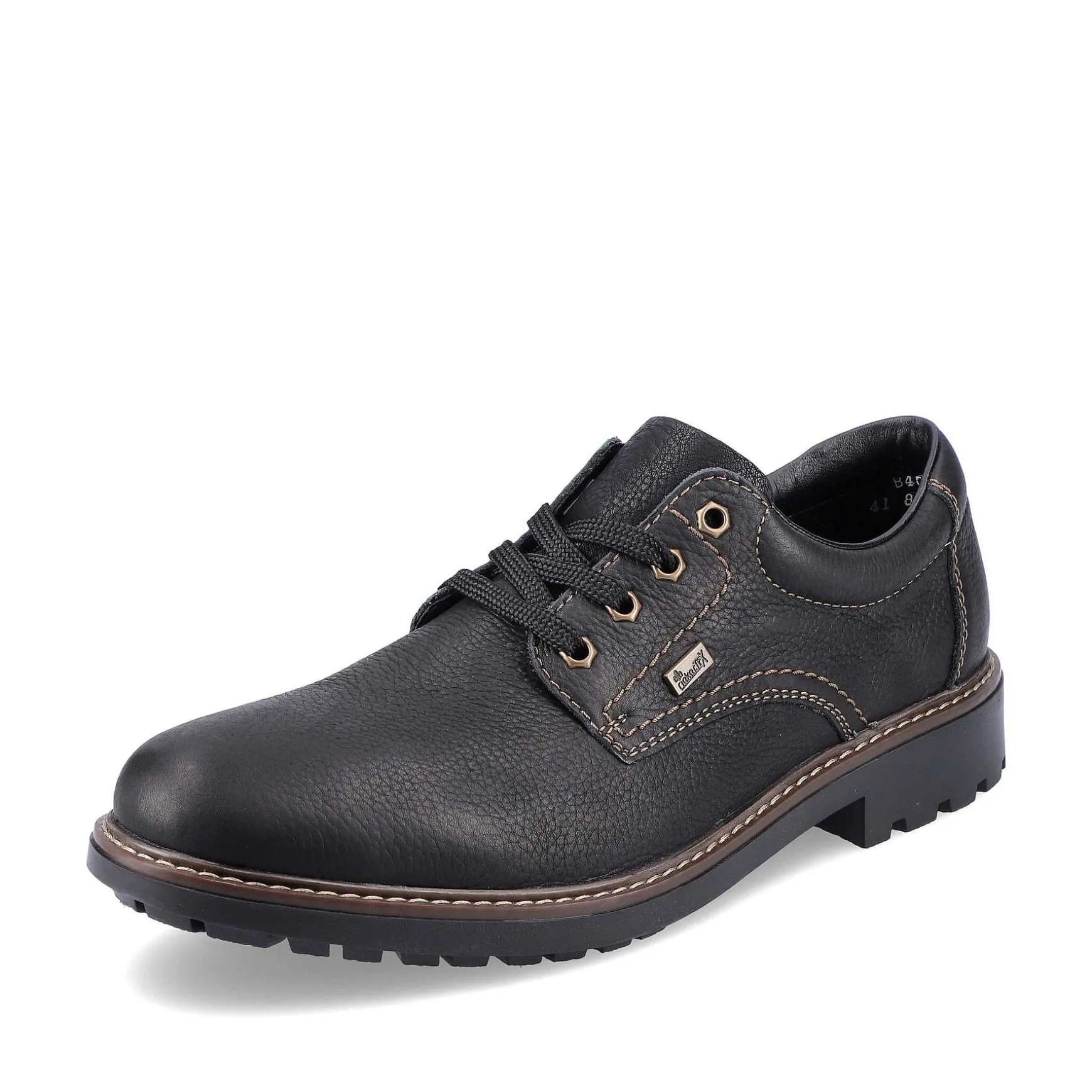 Rieker Men'S Lace-Up Shoes Jet Black