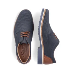 Rieker Men'S Lace-Up Shoes Navy Blue