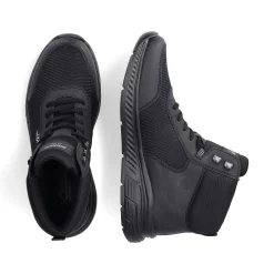 Rieker Men'S Lace-Up Shoes Asphalt Black