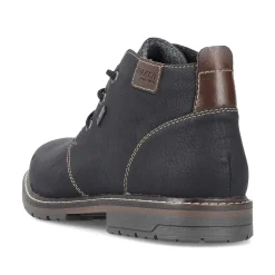 Rieker Men'S Lace-Up Shoes Asphalt Black