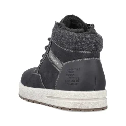 Rieker Men'S Lace-Up Shoes Asphalt Black