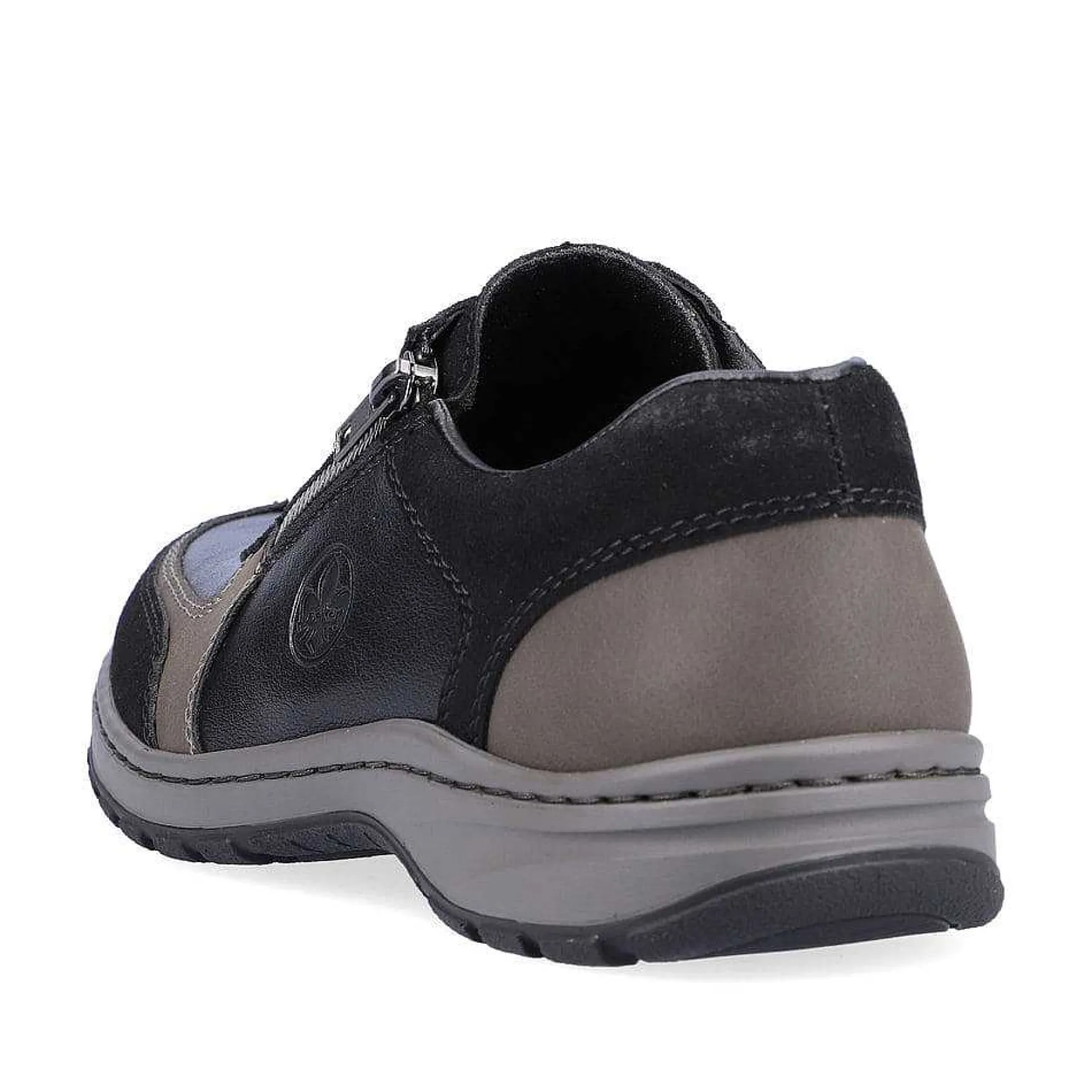 Rieker Men'S Lace-Up Shoes Asphalt Black