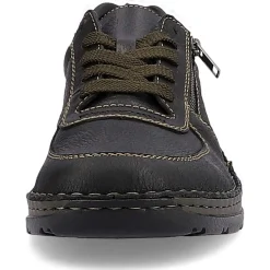 Rieker Men'S Lace-Up Shoes Asphalt Black