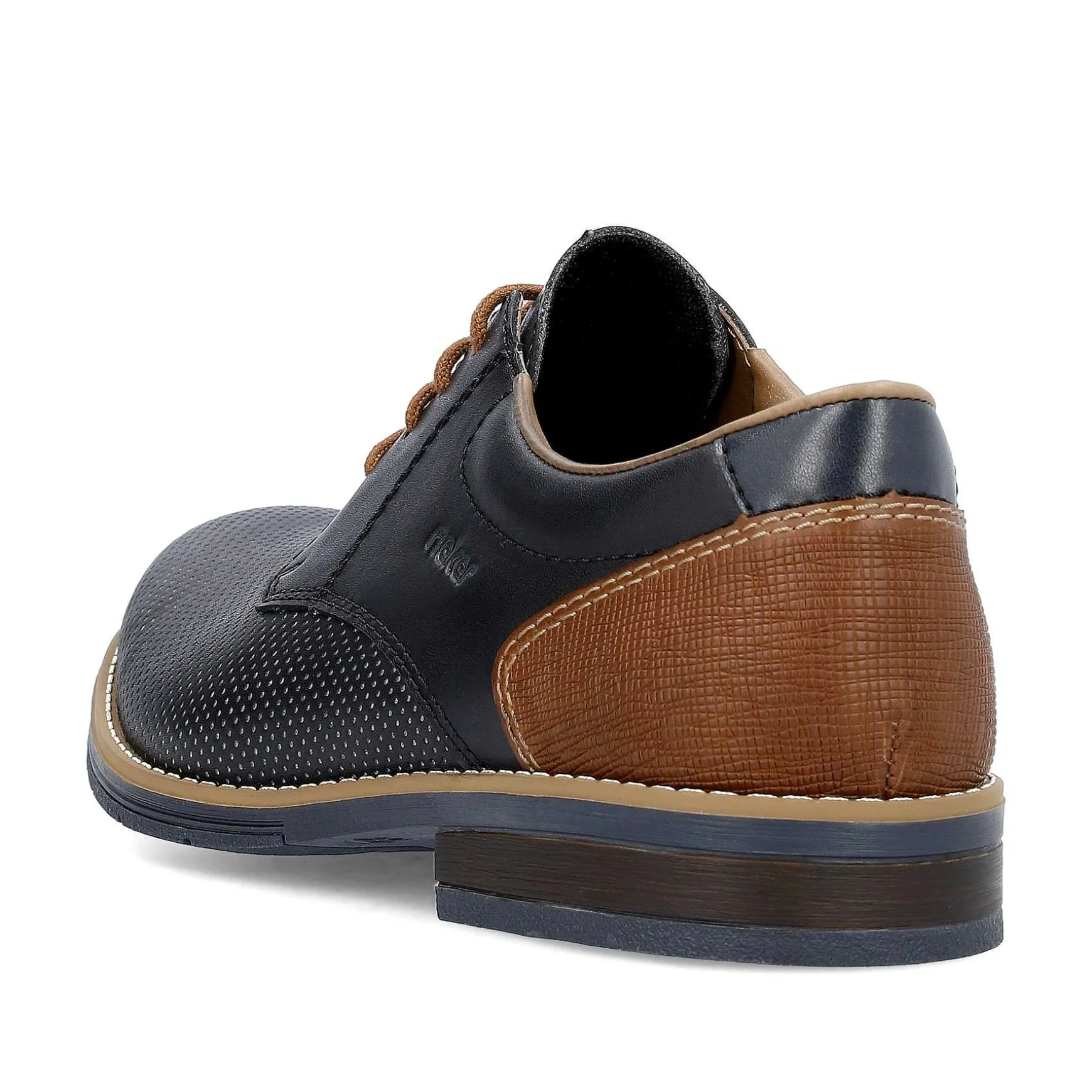 Rieker Men'S Lace-Up Shoes Navy Blue