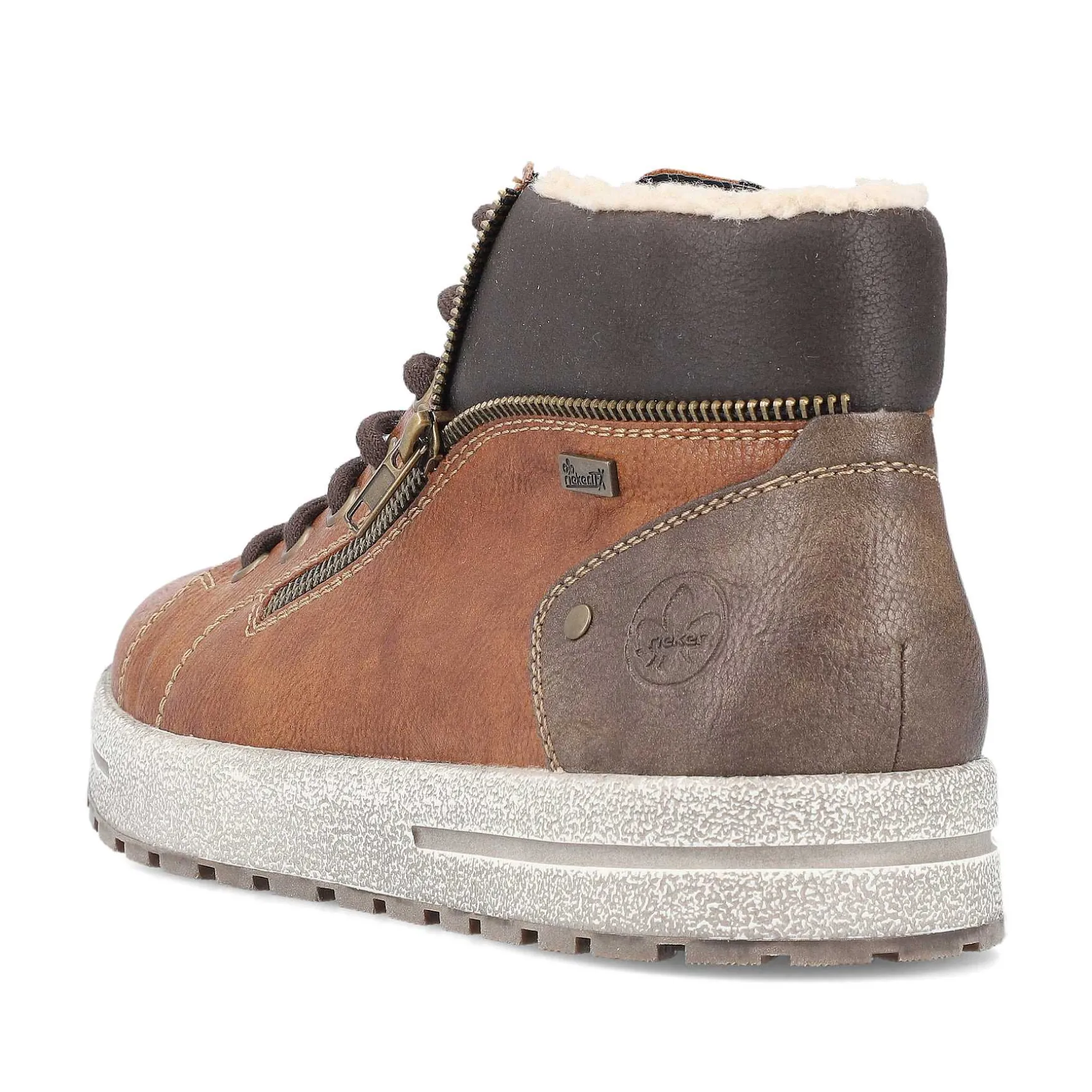 Rieker Men'S Lace-Up Shoes Caramel Brown