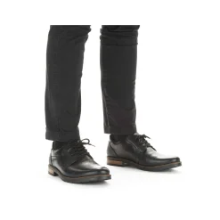 Rieker Men'S Lace-Up Shoes Glossy Black