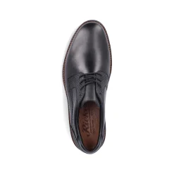 Rieker Men'S Lace-Up Shoes Glossy Black