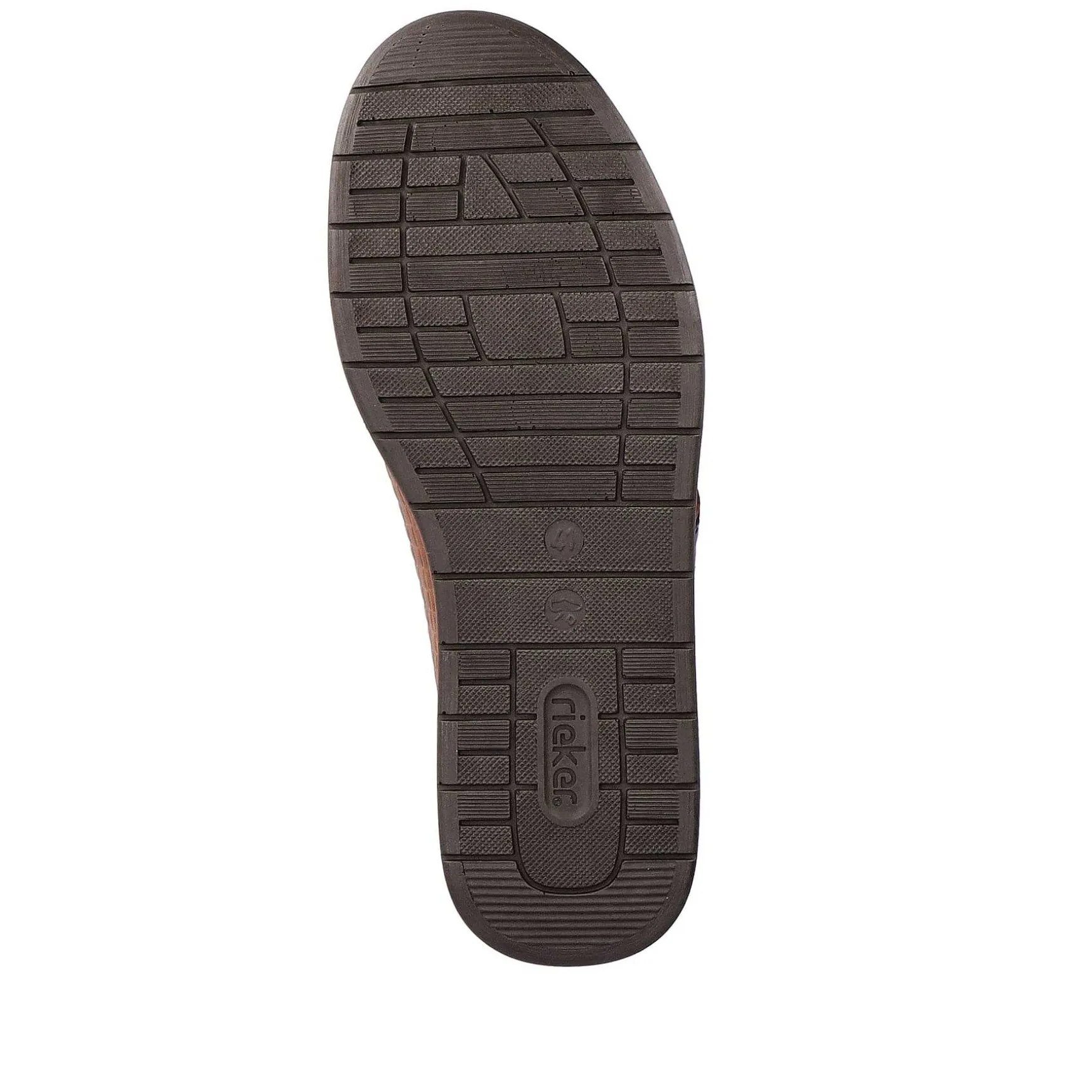 Rieker Men'S Lace-Up Shoes Fox Brown-Black