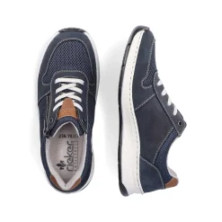 Rieker Men'S Lace-Up Shoes Ocean Blue