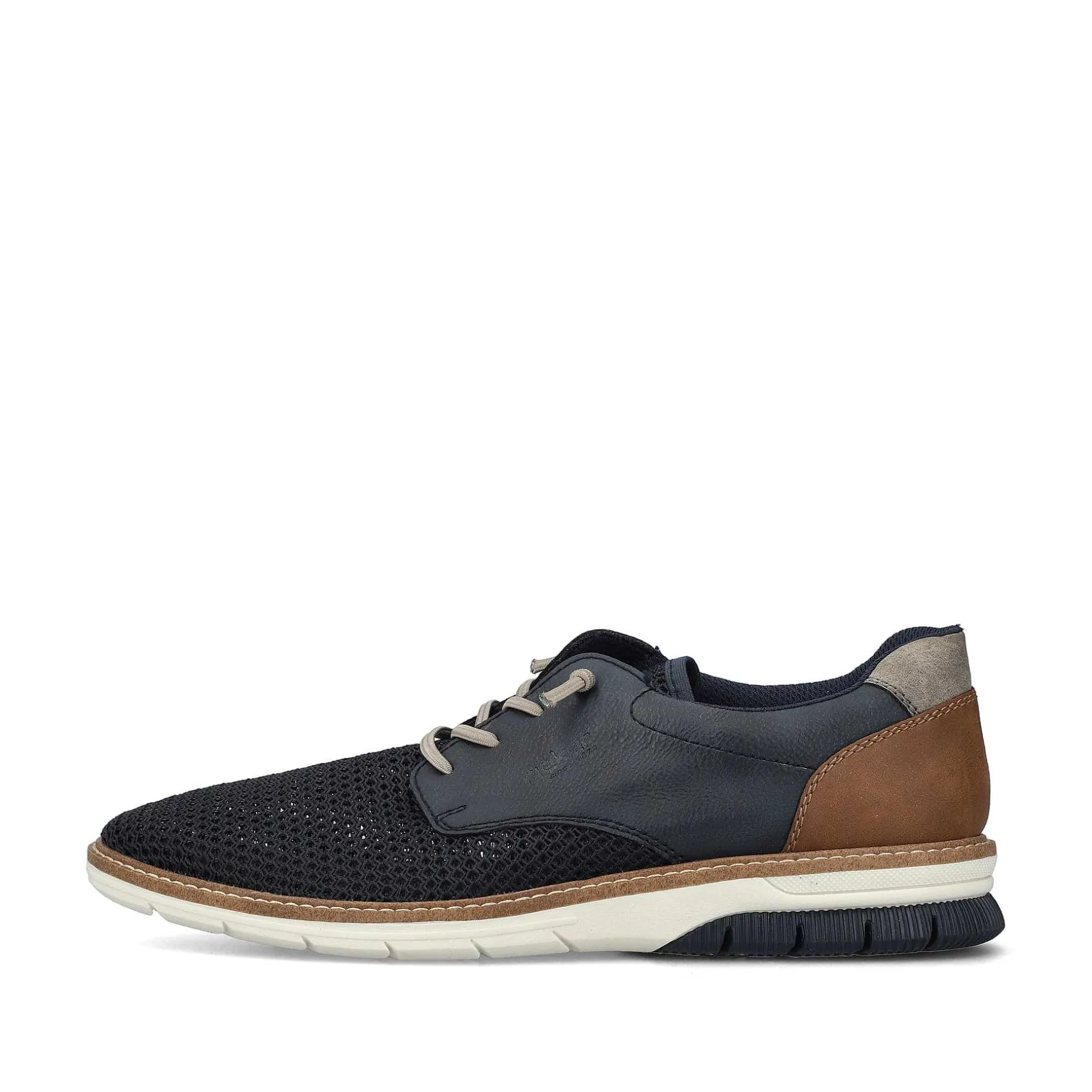 Rieker Men'S Lace-Up Shoes, Slate Blue