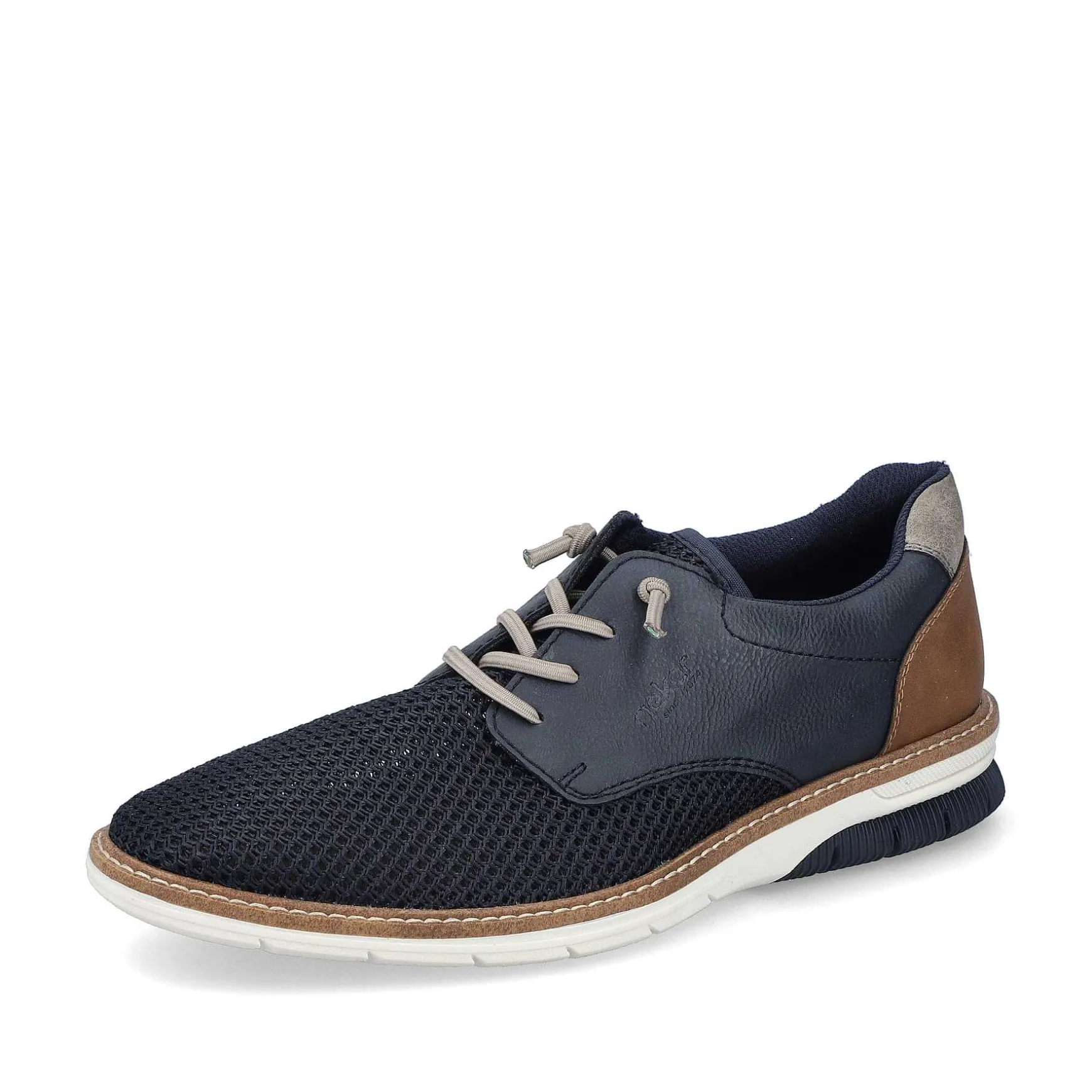 Rieker Men'S Lace-Up Shoes, Slate Blue