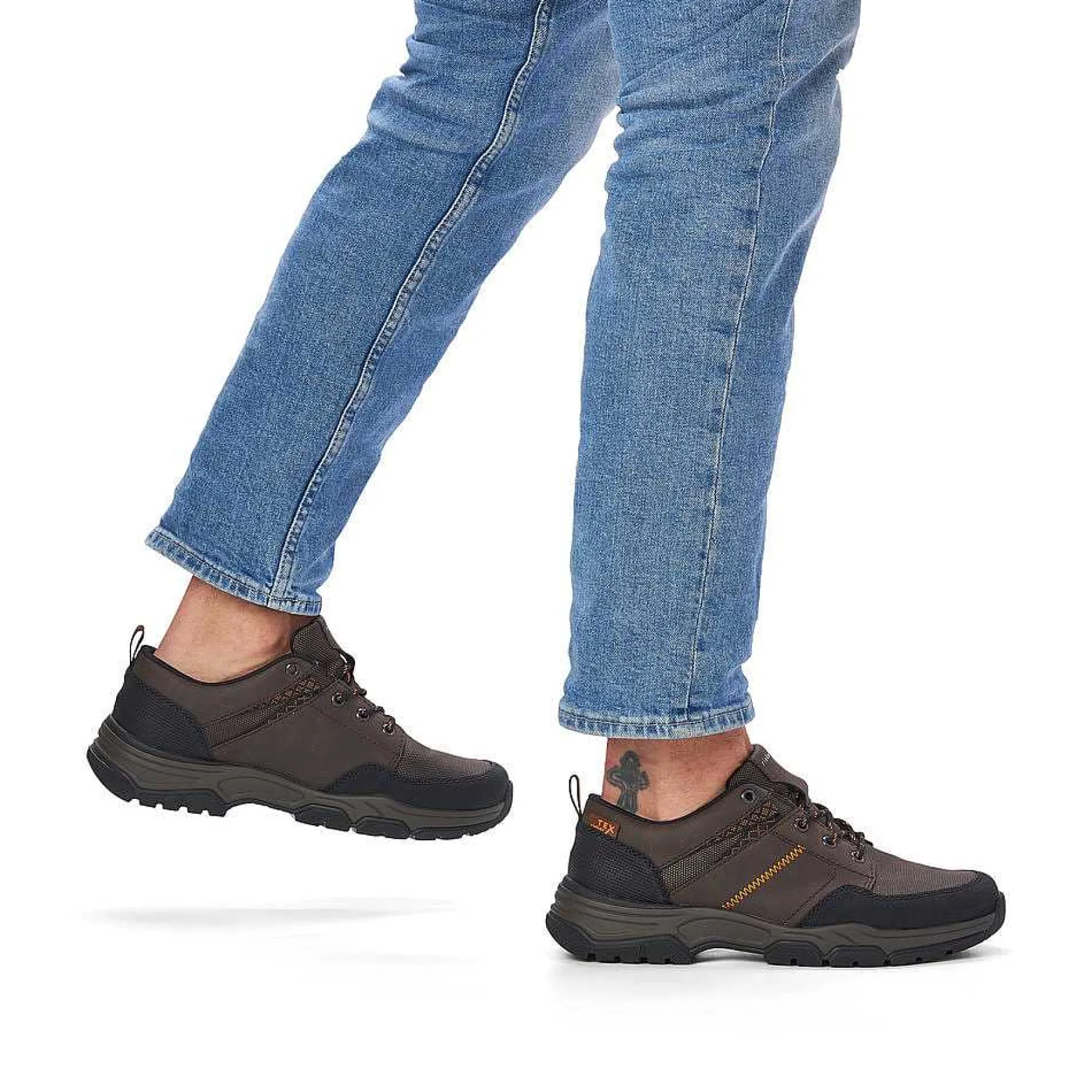 Rieker Men'S Lace-Up Shoes, Nut Brown