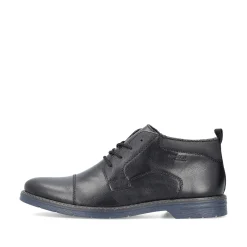 Rieker Men'S Lace-Up Shoes Glossy Black