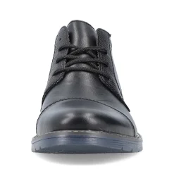 Rieker Men'S Lace-Up Shoes Glossy Black