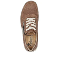Rieker Men'S Lace-Up Shoes Nougat Brown