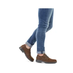 Rieker Men'S Lace-Up Shoes Coffee Brown