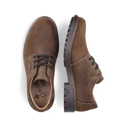 Rieker Men'S Lace-Up Shoes Coffee Brown