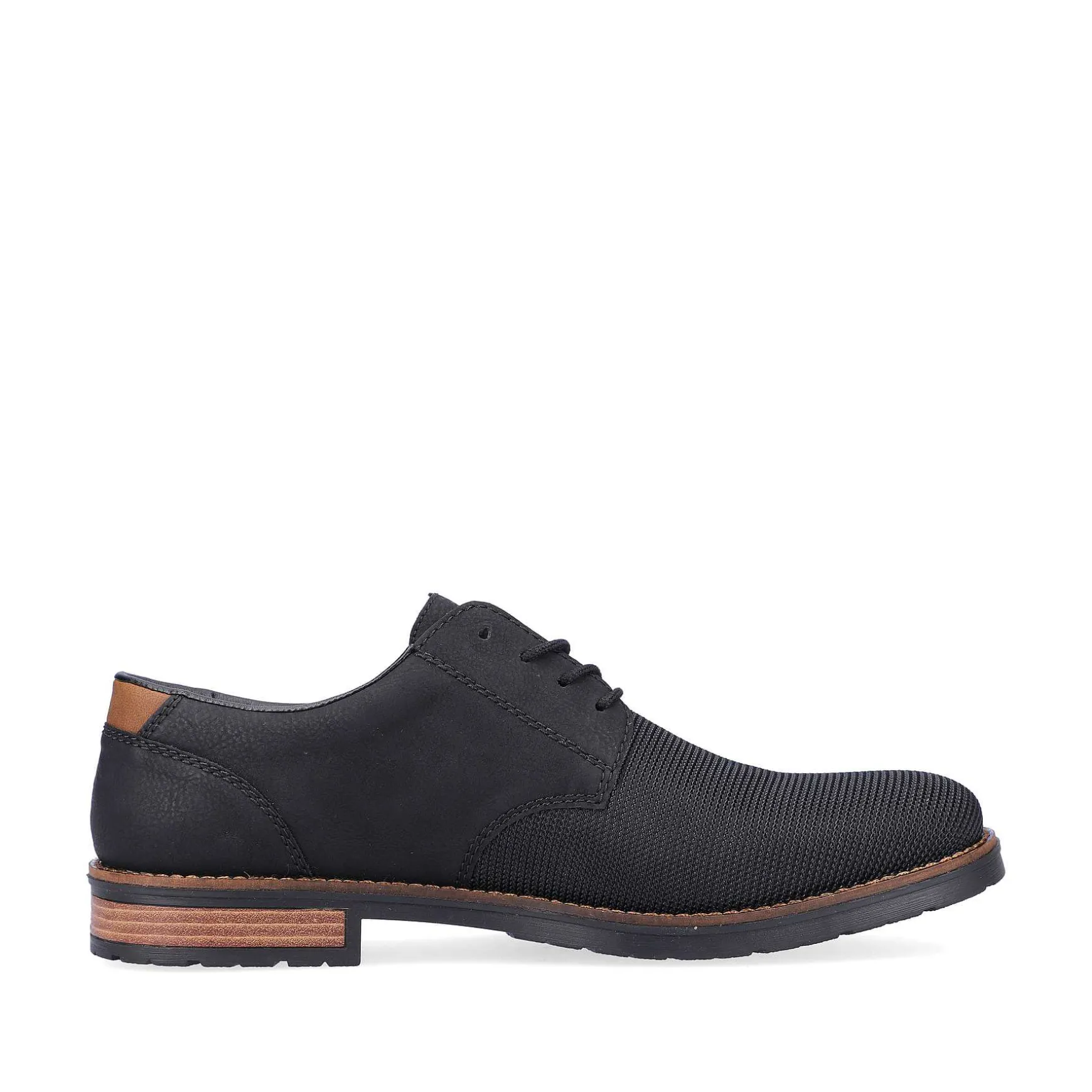 Rieker Men'S Lace-Up Shoes Graphite Black